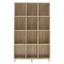 Βιβλιοθήκη FIRENZE pakoworld χρώμα sonoma 107x28,6x178εκ