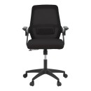 Καρέκλα γραφείου Reji pakoworld mesh ύφασμα μαύρο 58x60x89-99εκ