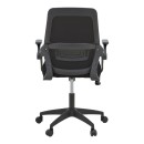 Καρέκλα γραφείου Reji pakoworld mesh ύφασμα μαύρο 58x60x89-99εκ