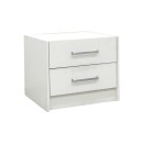 Σετ Κρεβατοκάμαρας Olympus White με Κρεβάτι 140x200εκ Σετ 3τεμ