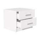 Σετ Κρεβατοκάμαρας Olympus White με Κρεβάτι 140x200εκ Σετ 3τεμ