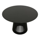 Τραπέζι Domonic pakoworld mdf σε μαύρη απόχρωση Φ120x75εκ
