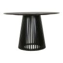 Τραπέζι Domonic pakoworld mdf σε μαύρη απόχρωση Φ120x75εκ