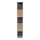 Βιβλιοθήκη Tetri pakoworld sonoma-ανθρακί 121.8x25.4x158.8εκ