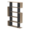 Βιβλιοθήκη Mito pakoworld sonoma-ανθρακί 108.5x25x161εκ