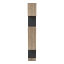 Βιβλιοθήκη Mito pakoworld sonoma-ανθρακί 108.5x25x161εκ