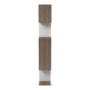 Βιβλιοθήκη Mito pakoworld sonoma - λευκό 108.5x25x161εκ