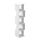 Βιβλιοθήκη Cubik pakoworld λευκό 35x30x161εκ