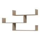 Ραφιέρα τοίχου Tiber pakoworld sonoma 120x22x67εκ