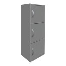 Ντουλάπι-στήλη Soline pakoworld ανοιχτό γκρι 40x34.5x90.5εκ