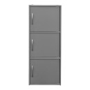 Ντουλάπι-στήλη Soline pakoworld ανοιχτό γκρι 40x34.5x90.5εκ
