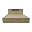 Κρεβάτι OLYMPUS pakoworld σε sonoma απόχρωση 140x200εκ