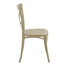 Καρέκλα Crossie pakoworld στοιβαζόμενη pp cappuccino 43x53x88εκ