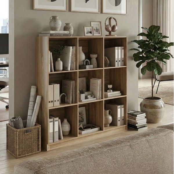 Βιβλιοθήκη Gridea pakoworld sonoma 119.5x30x121εκ