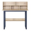 Γραφείο εργασίας Biuro pakoworld oak- μαύρο μέταλλο 120x60x103εκ