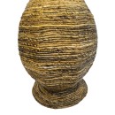 Διακοσμητικό βάζο Strail Inart banana rope σε φυσική απόχρωση Φ40x100εκ