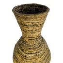 Διακοσμητικό βάζο Lerpon Inart banana rope σε φυσική απόχρωση Φ40x100εκ