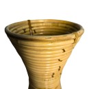 Βάζο Virnia Inart pe rattan σε φυσική απόχρωση Φ40x70εκ