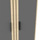 Παπουτσοθήκη-ντουλάπι Shoby pakoworld ανθρακί-sonoma 70.5x30x91εκ