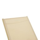 Ξαπλώστρα Boka pakoworld αλουμίνιο cappuccino- textilene σε σαμπανί 60x192x31εκ