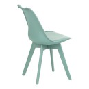 Καρέκλα Gaston I pakoworld PP-PU σε μέντα απόχρωση 48.5x53.5x81.5εκ