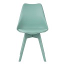 Καρέκλα Gaston I pakoworld PP-PU σε μέντα απόχρωση 48.5x53.5x81.5εκ