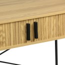 Γραφείο εργασίας Scandi pakoworld MDF/Metal σε φυσική απόχρωση με μεταλλικά μαύρα πόδια 120x60x76,5εκ