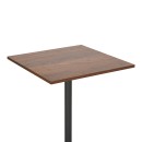 Τραπέζι Nerobian pakoworld mdf σε καρυδί απόχρωση 60x60x75εκ