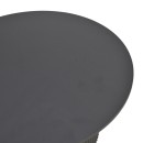 Τραπέζι σαλονιού Dovel pakoworld mdf-μεταλλο σε μαύρη απόχρωση Φ70x45εκ