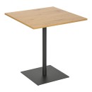 Τραπέζι Nerobian pakoworld mdf σε sonoma απόχρωση 70x70x75εκ