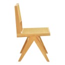 Καρέκλα Winslow pakoworld rubberwood-rattan σε φυσική απόχρωση 46x58x80εκ | Συσκευασία 2 τμχ