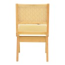 Καρέκλα Winslow pakoworld rubberwood-rattan σε φυσική απόχρωση 46x58x80εκ | Συσκευασία 2 τμχ