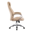 Καρέκλα γραφείου διευθυντή Sonar pakoworld μπεζ pu 61x57x120-128εκ