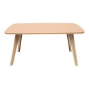 Τραπέζι σαλονιού Komela mdf σε φυσική απόχρωση 100x48x45cm