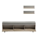 Σύνθετο σαλονιού Kasia pakoworld μπεζ μαρμάρου-sonoma 180x35x48.5εκ
