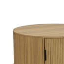 Τραπέζι σαλονιού Scandi pakoworld MDF σε φυσική απόχρωση Φ80x35.5εκ