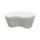 Τραπέζι σαλονιού Fedris pakoworld mdf λευκό 80x70x34εκ