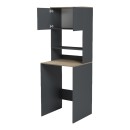 Έπιπλο πλυντηρίου Chaxe pakoworld ανθρακί-sonoma 65x32.5x183.6εκ