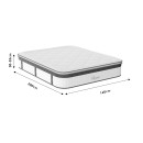 Κρεβάτι με στρώμα Olympus Utopia pakoworld castillo toro 160x200εκ
