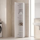 Ντουλάπα-στήλη Anira pakoworld λευκό 30x30x180εκ