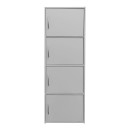 Ντουλάπι-στήλη Soline I pakoworld σε λευκή απόχρωση 40x34.5x120εκ