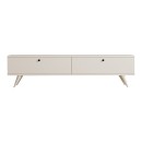 Έπιπλο τηλεόρασης Jate pakoworld σε λευκή απόχρωση 160x25x40εκ
