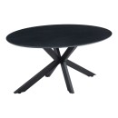 Τραπέζι Makrey pakoworld μαύρο mdf- μεταλλικά πόδια 160x90x75εκ