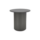 Tραπέζια σαλονιού Dovel pakoworld mdf-μεταλλο σετ 2τεμ. μαύρο