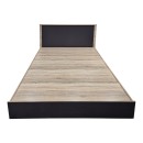 Κρεβάτι με στρώμα Athos Sleepy pakoworld sonoma ανθρακί 160x200εκ