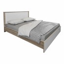 Κρεβάτι με στρώμα Athos Sleepy pakoworld sonoma λευκό 160x200εκ