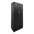 Ντουλάπα εξάφυλλη με πατάρι Athos I pakoworld wenge 240x42x240εκ