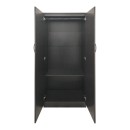 Ντουλάπα εξάφυλλη με πατάρι Athos ΙΙ pakoworld wenge 240x42x240εκ