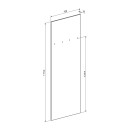 Έπιπλο εισόδου Ansia pakoworld καρυδί oak 210x44,7x175εκ
