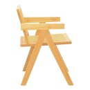 Πολυθρόνα Winslow pakoworld rubberwood-rattan σε φυσική απόχρωση 51x54x80εκ | Συσκευασία 2 τμχ